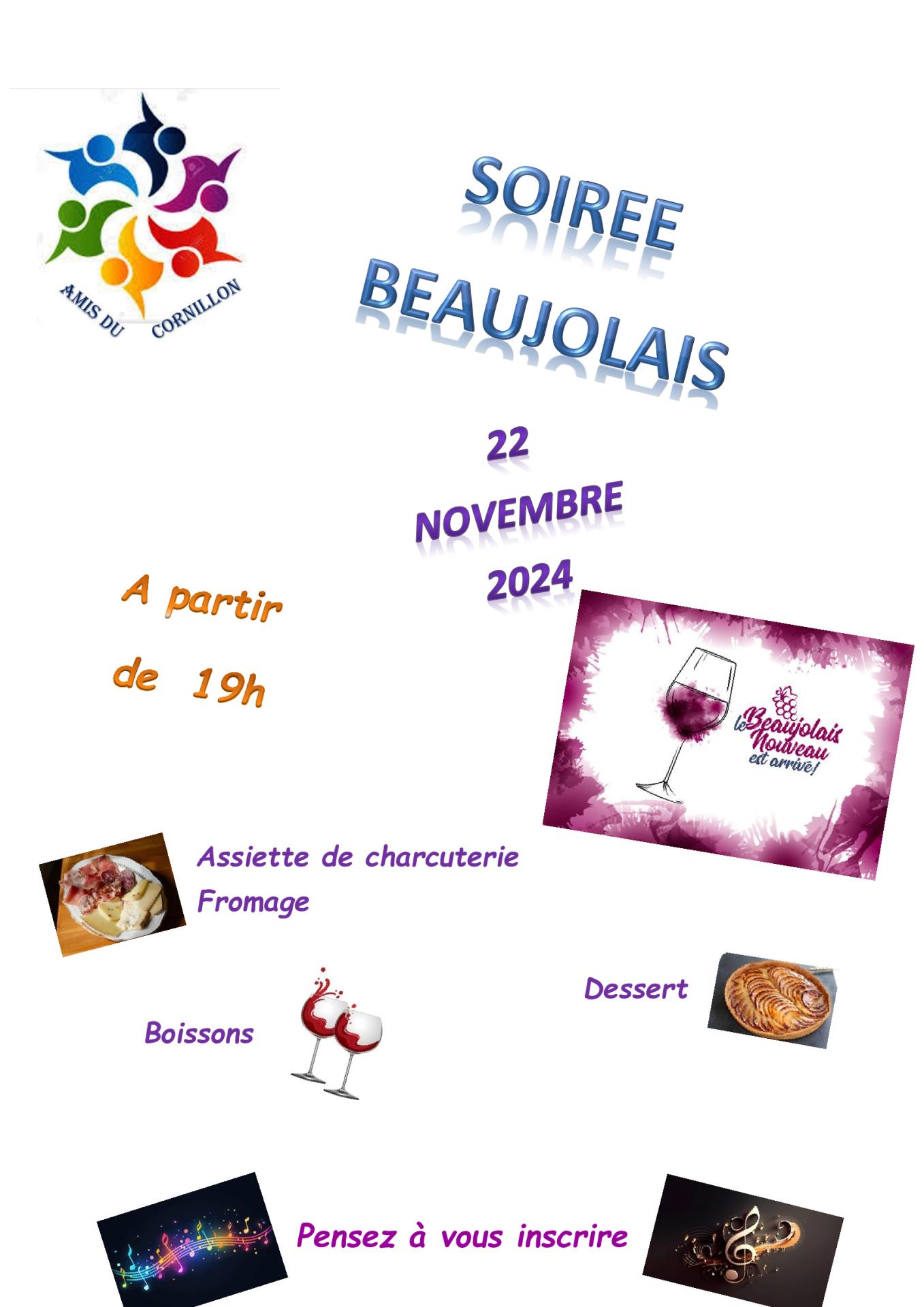 Affiche apero beaujolais 2024